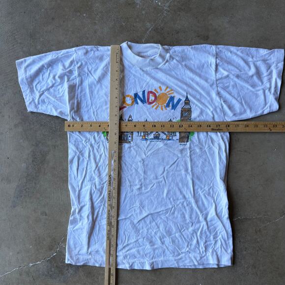 VINTAGE 90S LONDON SOUVENIR EUROPE T-SHIRT BIG BEN GRAPHIC T-SHIRT MENS SMALL - Picture 5 of 5